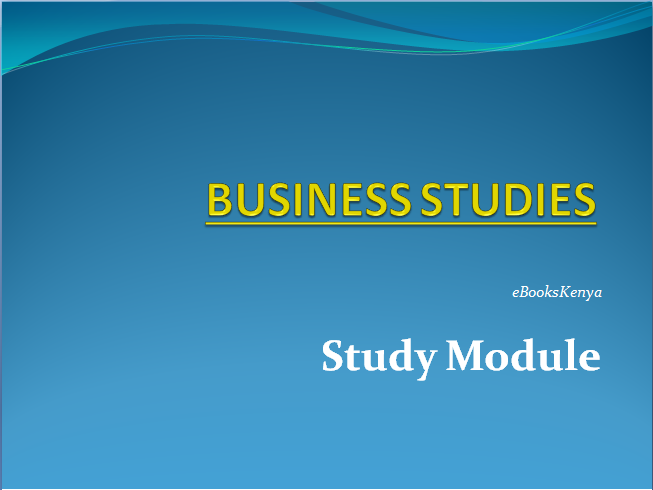 Business studies study module