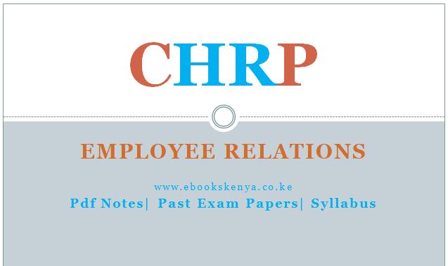 Employee Relations Pdf notes, Past Papers and Syllabus