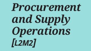 L2M2: Procurement and Supply Operations ebook Pdf notes CIPS