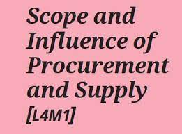 L4M1 Scope & Influence of Procurement & Supply ebook