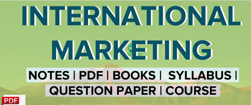 International Marketing notes