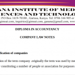 Company Law notes KNEC