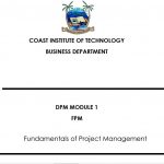 Fundamentals of Project Management notes